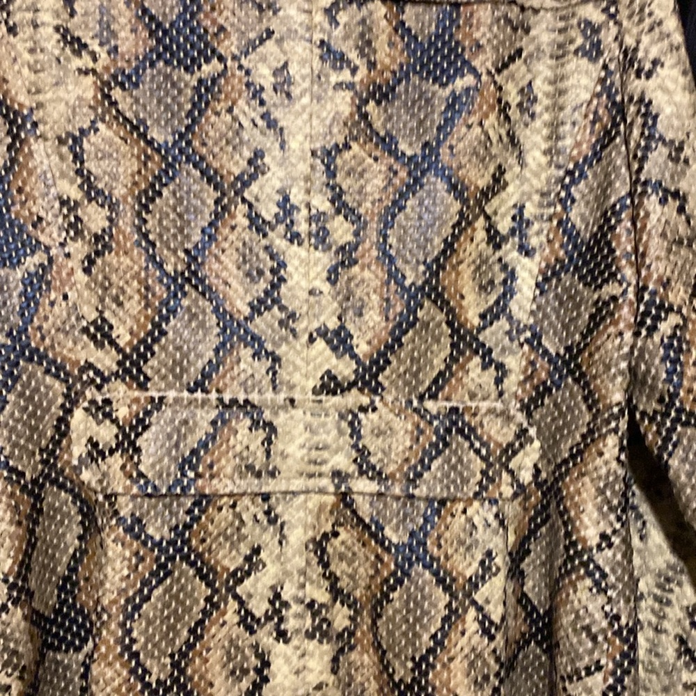 Etcetera Python Print Trench Coat - image 6
